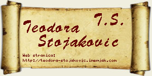 Teodora Stojaković vizit kartica